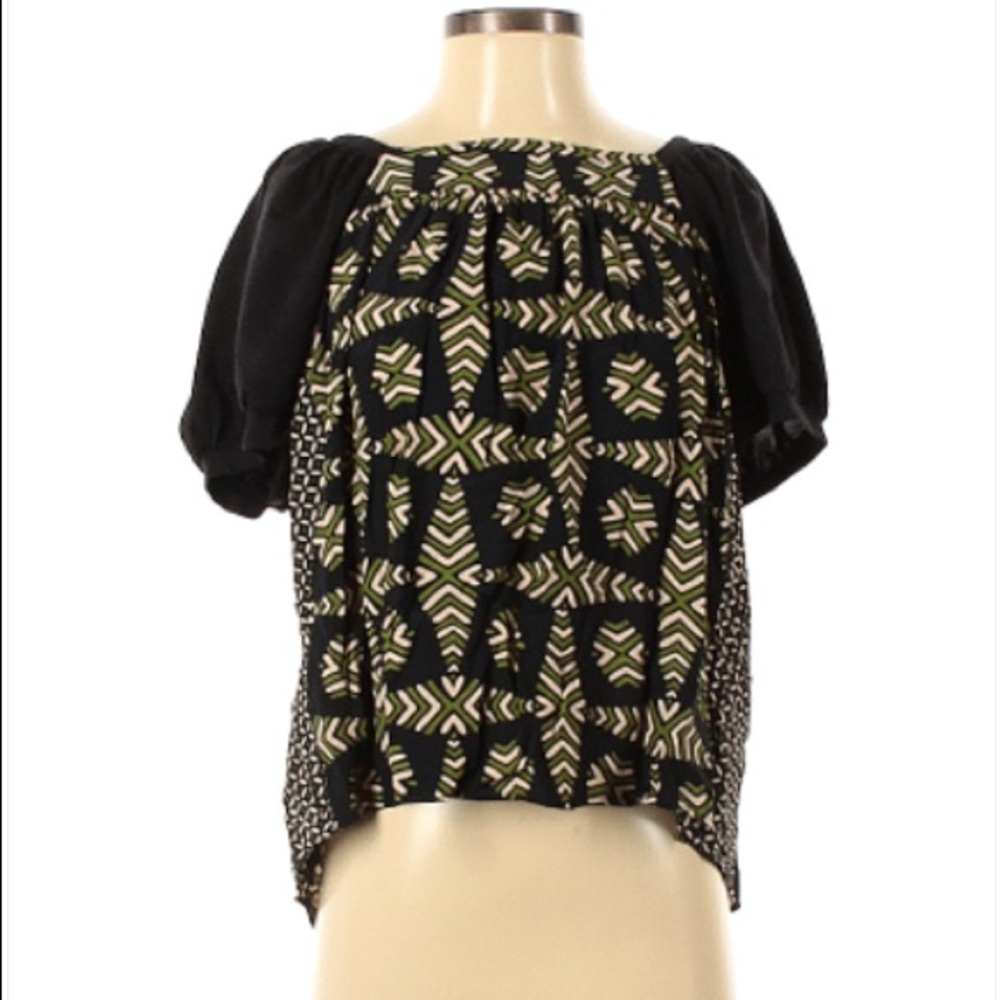 Maeve by Anthropologie patterned blouse
